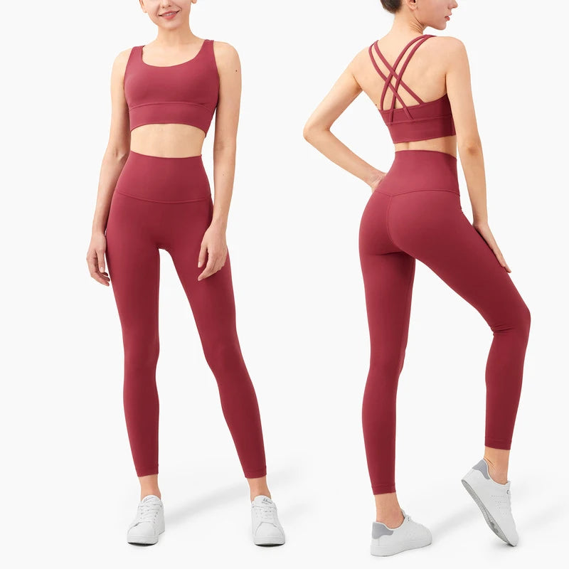 Hot Sale Fitness Female Full Length Leggings 19 Colors Running Pants Comfortable And Formfitting Yoga Pants