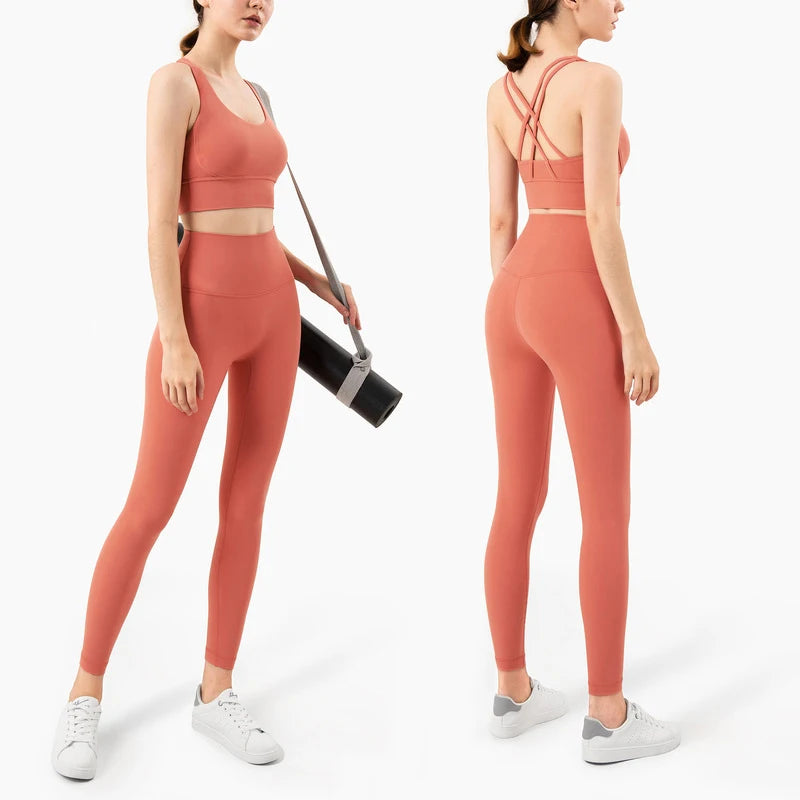 Hot Sale Fitness Female Full Length Leggings 19 Colors Running Pants Comfortable And Formfitting Yoga Pants