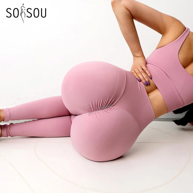Nylon Gym Yoga Pants Women Leggings For Fitness High Waist Long Pants