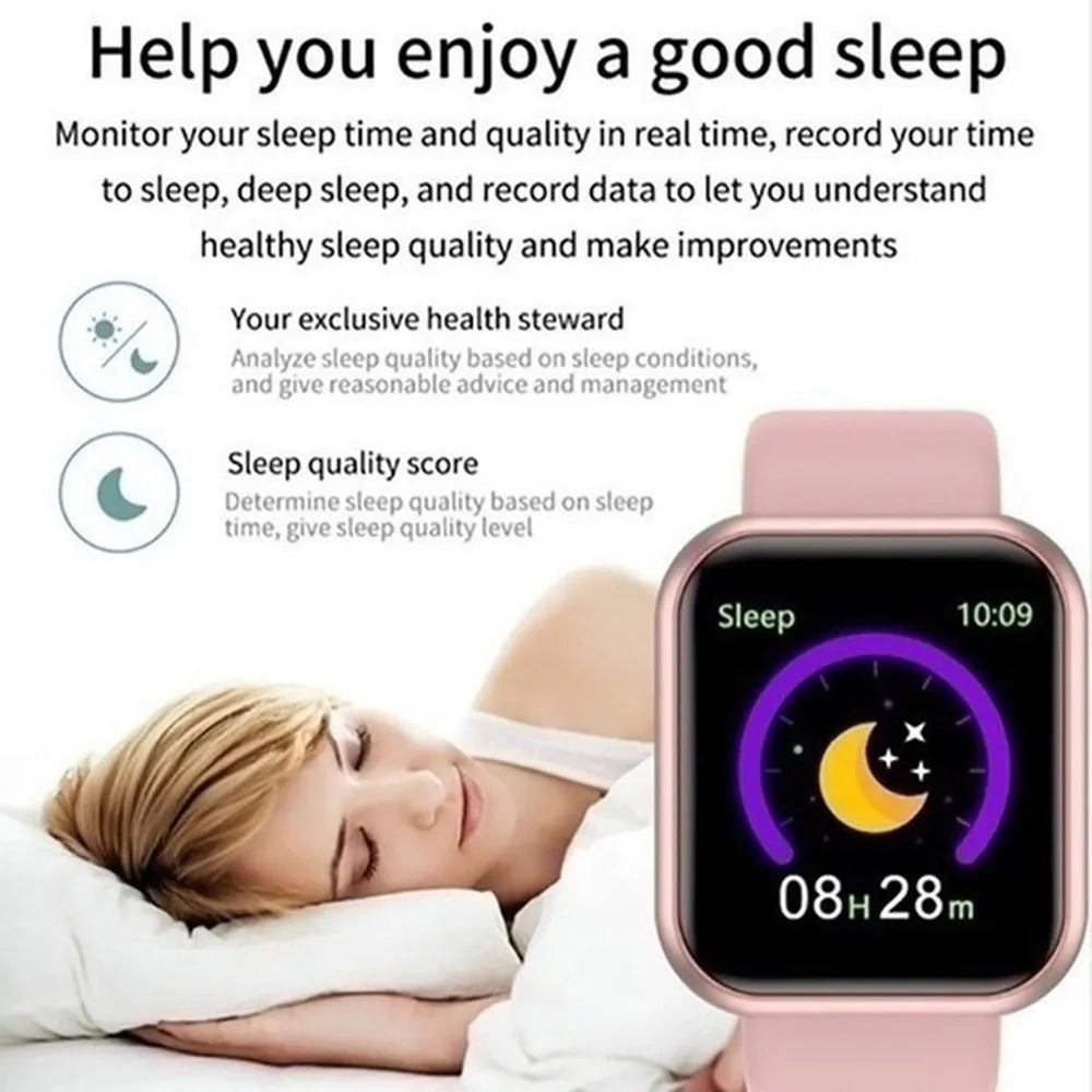 Multifunctional Smart Watch Men Women Bluetooth Connected  Music Fitness Sports
