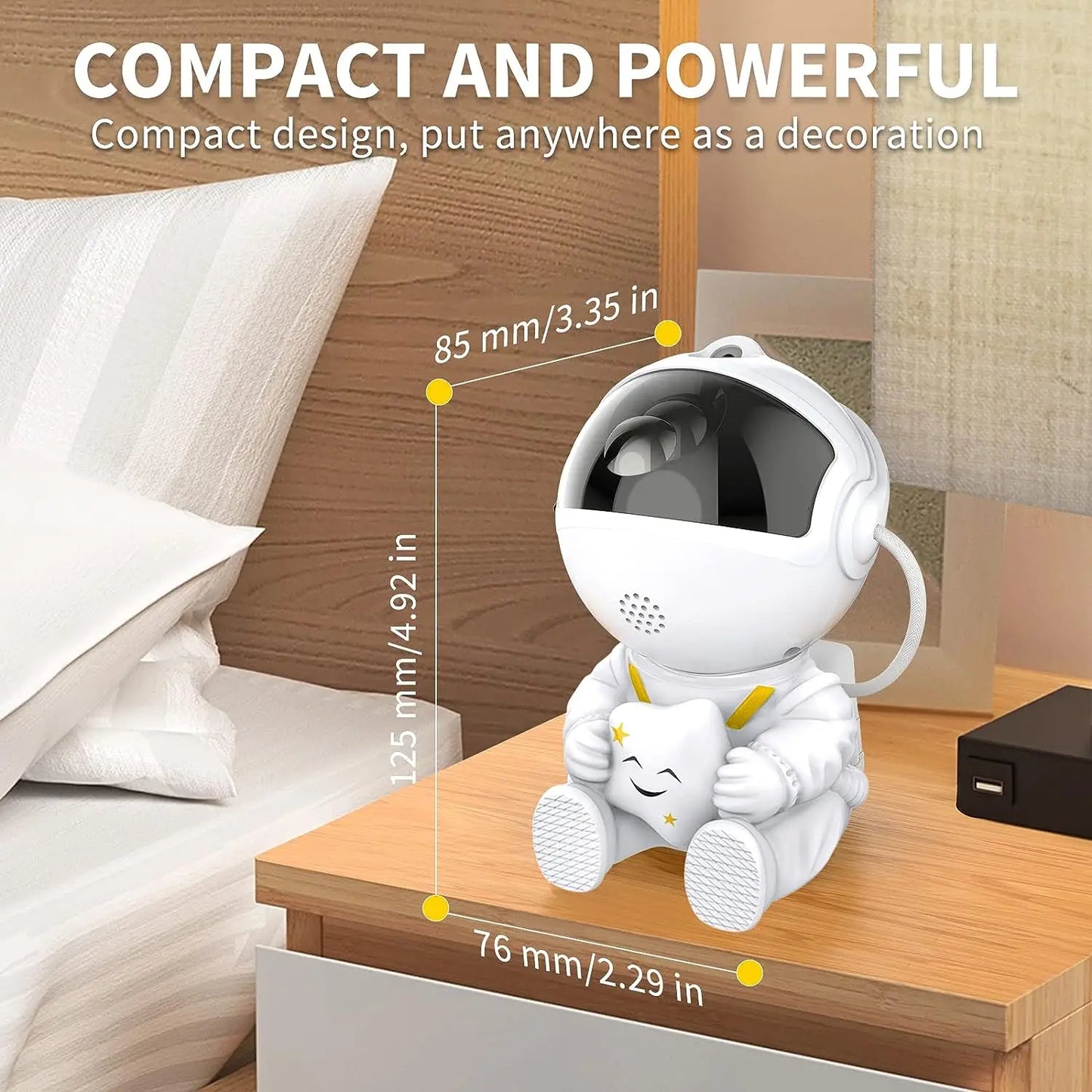 Astronaut Starry Night Light Projector for Bedroom Decor