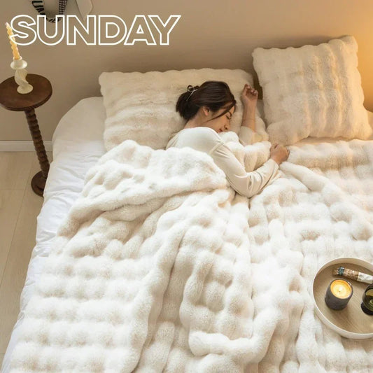 Warm Fur Plush Blanket
