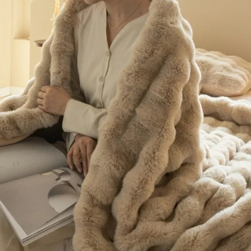 Warm Fur Plush Blanket