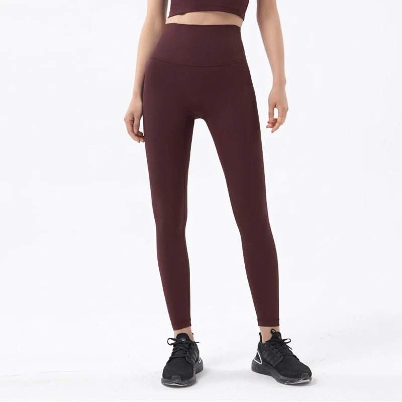 Yoga Pants Gym Leggings High Waist Elastic Breathable