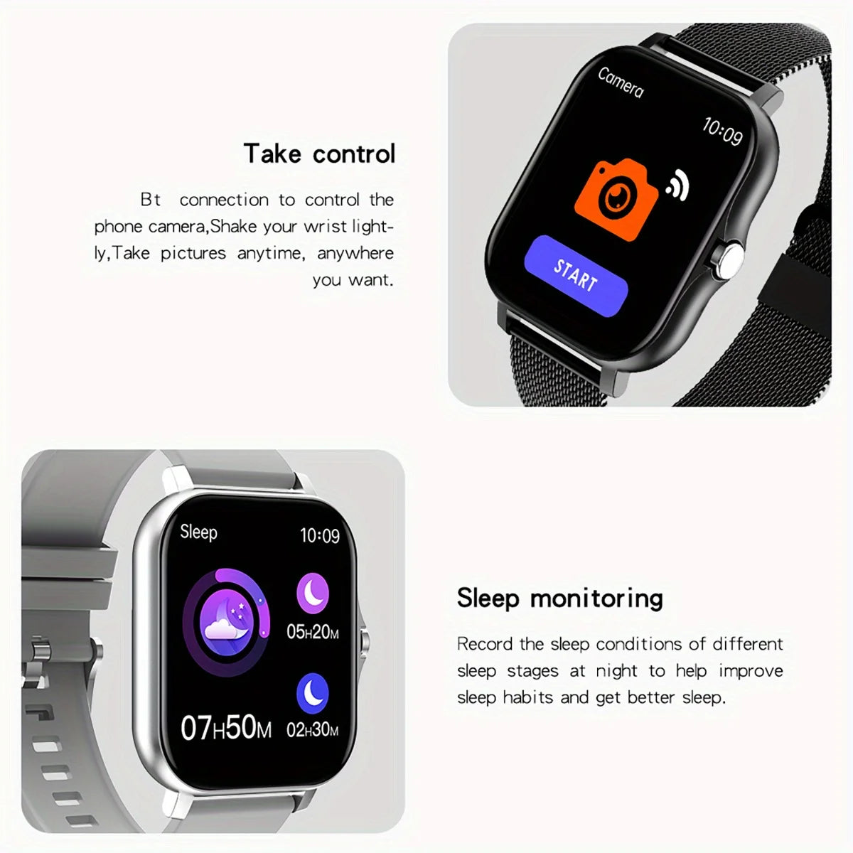 NEW SmartWatch Android Phone 1.44" Color Screen Full Touch Custom Dial