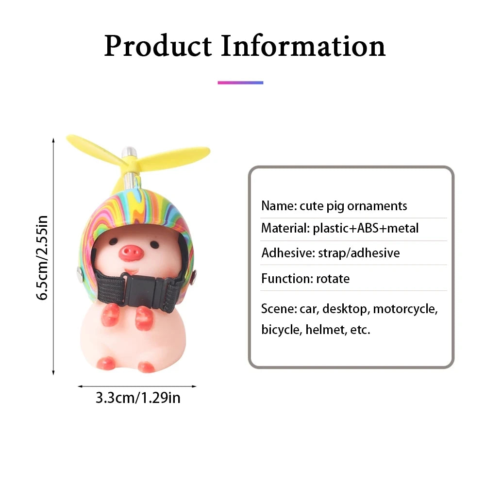 Car Cute Duck Auto Motorcycle Mtb Bike Interior Accessories Helmet Small Yellow Duck Ornaments Parts