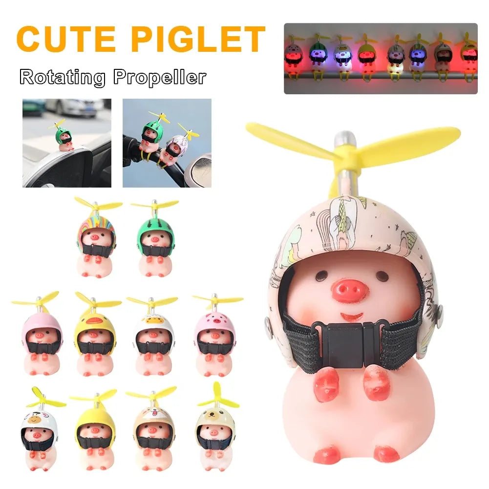 Car Cute Duck Auto Motorcycle Mtb Bike Interior Accessories Helmet Small Yellow Duck Ornaments Parts