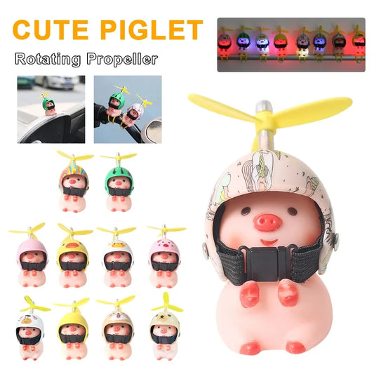 Car Cute Duck Auto Motorcycle Mtb Bike Interior Accessories Helmet Small Yellow Duck Ornaments Parts