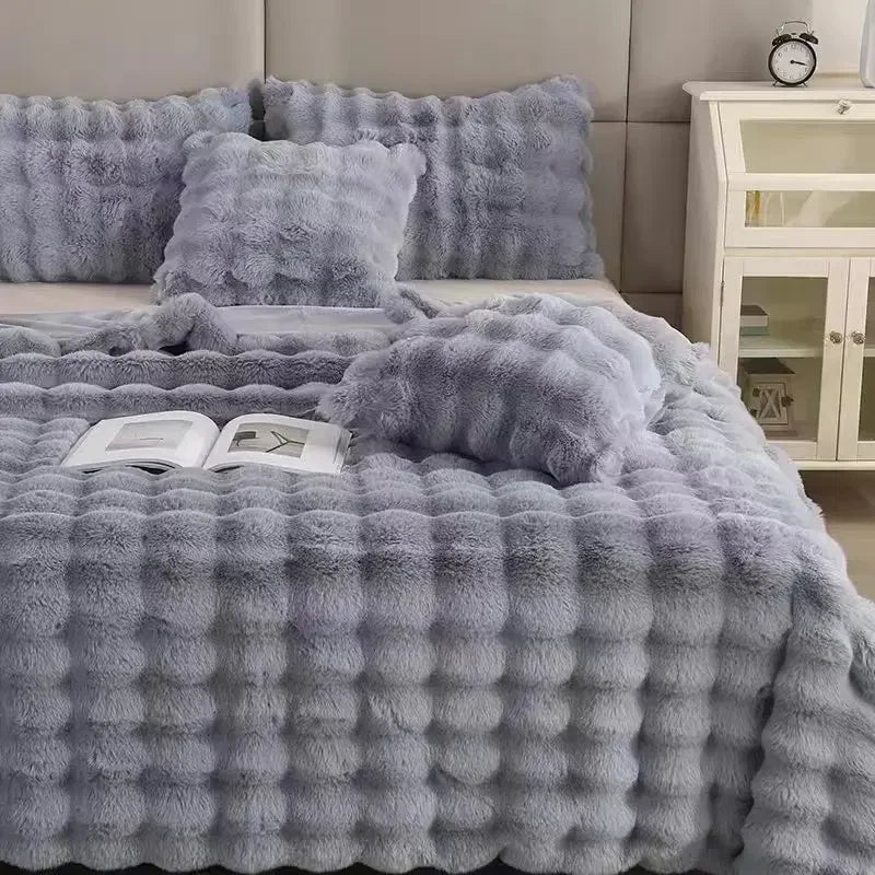 Warm Fur Plush Blanket