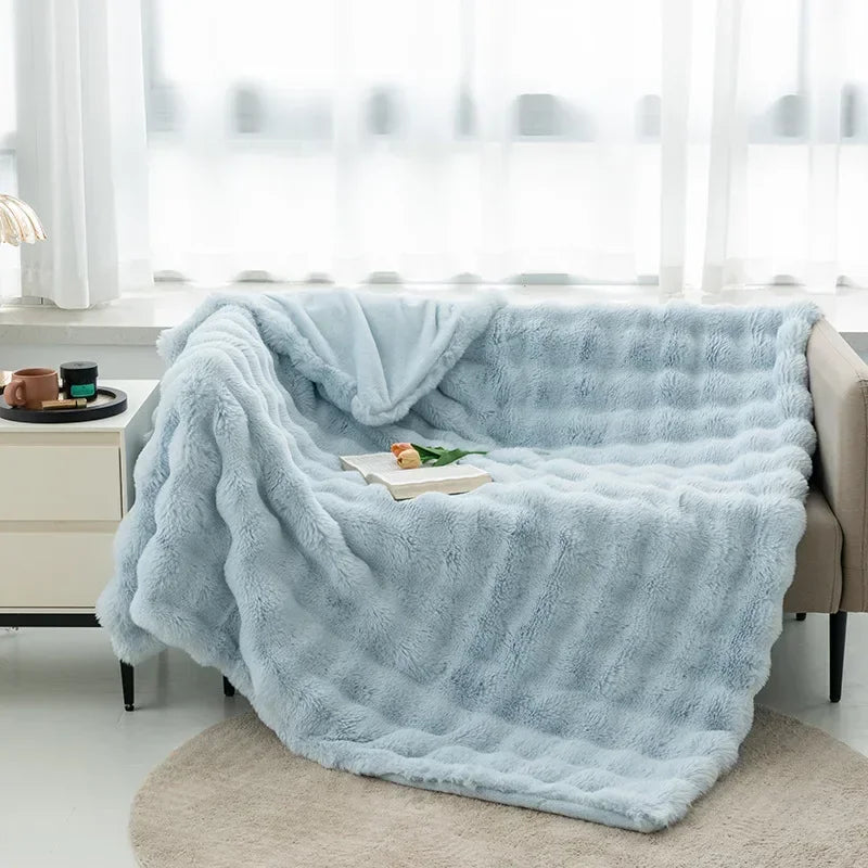 Warm Fur Plush Blanket