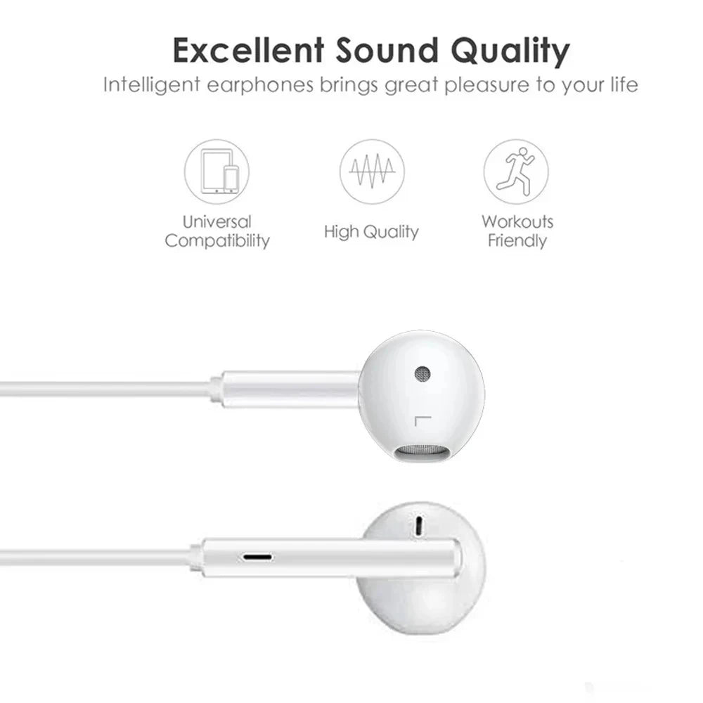 Original For Apple Headphones For iPhone 14 13 12 11 15 Pro Max mini Lightning Earphones XS XR 8 Plus SE Wired Bluetooth Earbud