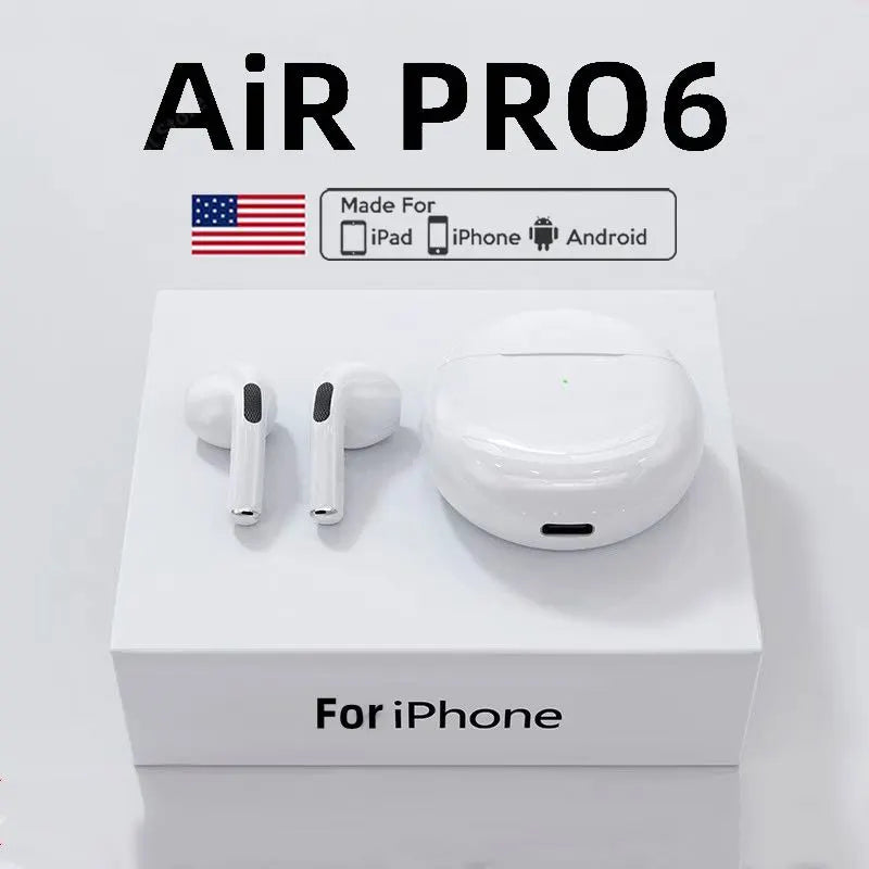 Air Pro 6 Wireless Headphones Bluetooth Earphones Waterproof Earbuds