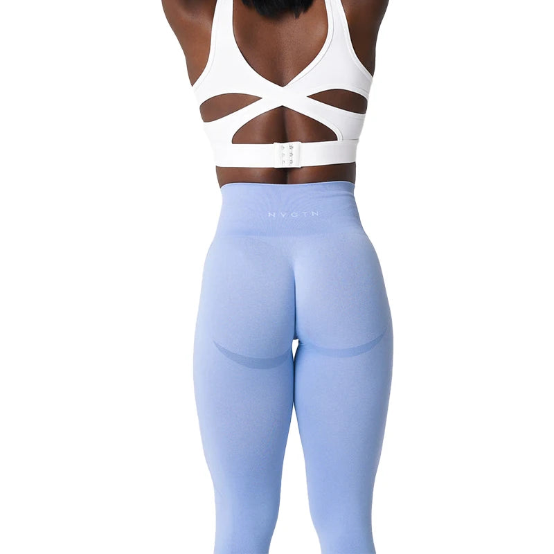 NVGTN Speckled Seamless Spandex Leggings High Waisted Gym Wear