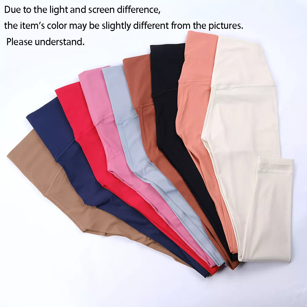 Hot Sale Fitness Female Full Length Leggings 19 Colors Running Pants Comfortable And Formfitting Yoga Pants