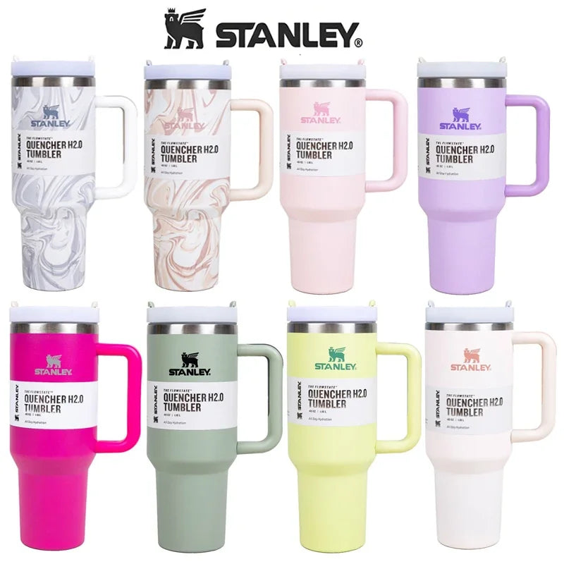 Stanley Stainless Steel 30oz/40oz Insulated Tumbler With Lid and Straws- Anti-leak feature
