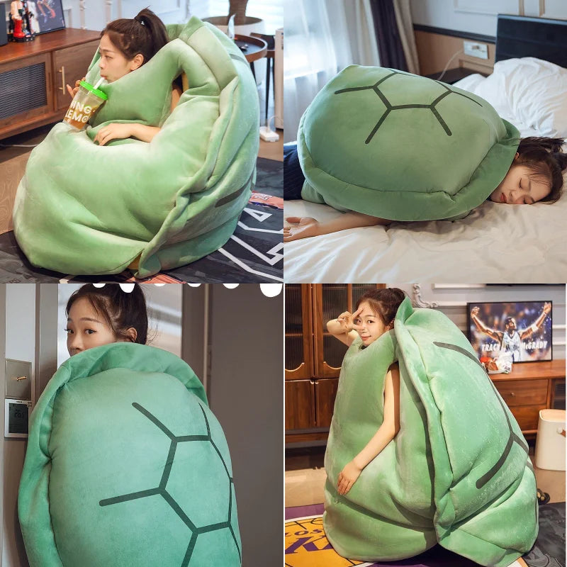 Large Wearable Turtle Shell Plush Blanket