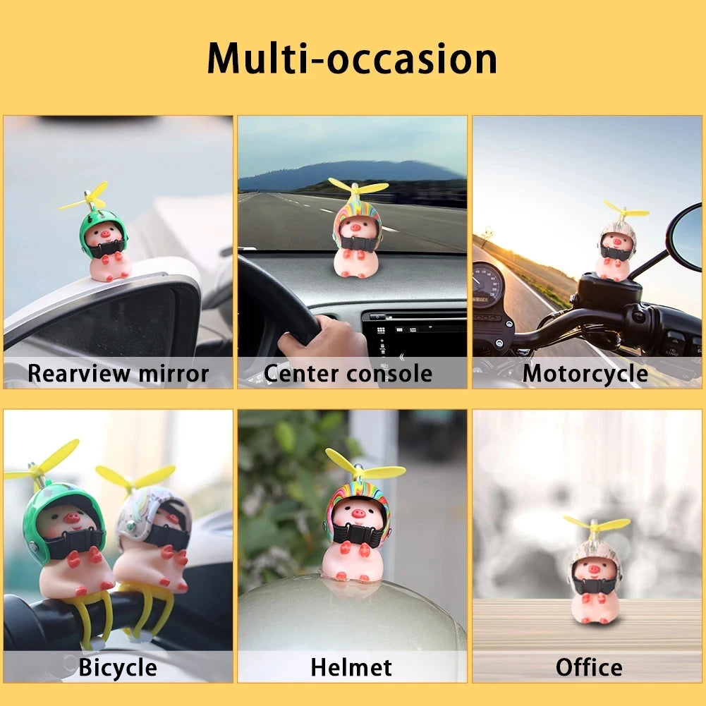 Car Cute Duck Auto Motorcycle Mtb Bike Interior Accessories Helmet Small Yellow Duck Ornaments Parts