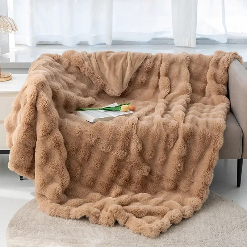 Warm Fur Plush Blanket