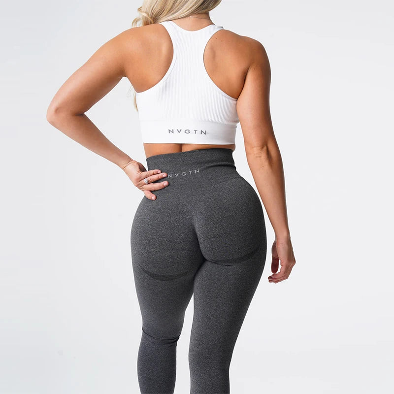 NVGTN Speckled Seamless Spandex Leggings High Waisted Gym Wear