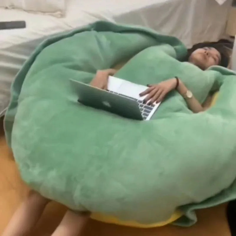 Large Wearable Turtle Shell Plush Blanket
